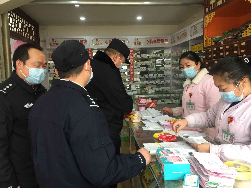 勉县公安局环食药侦大队扎实开展疫情防控物资安全检查 严守消毒剂销售安全关